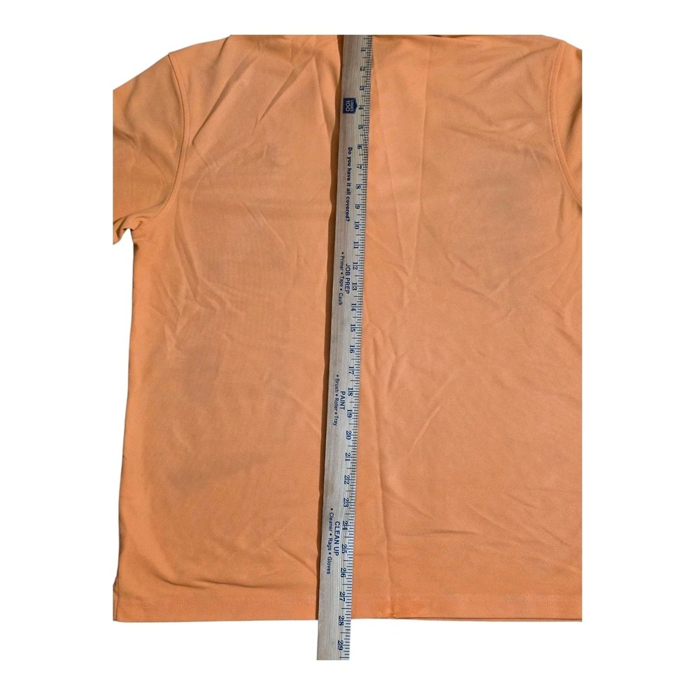 Masters Tech‎ Mens Large Orange Polo Shirt Augusta National Golf Logo Polyester - Picture 6 of 9
